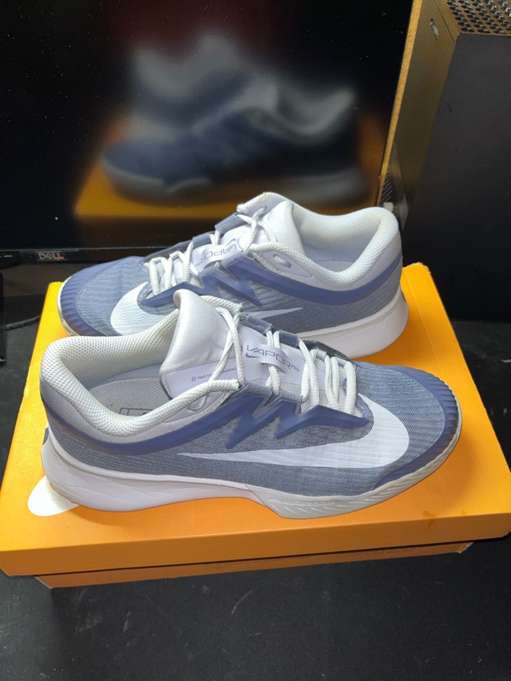 Nike Air Zoom Vapor Pro 3 HC Tennis Shoes Woman’s Size 7.5 Indigo Grey